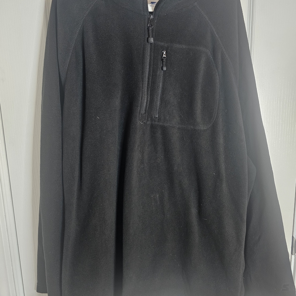 Men's Black Quarter-Zip Sweater